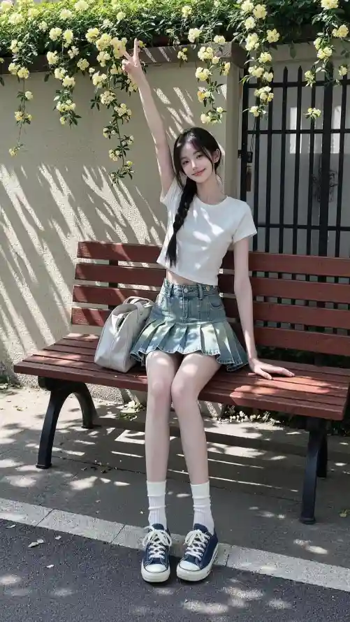 4k夏日壁纸 - 好看 - 少女 - 户外「哲风壁纸」