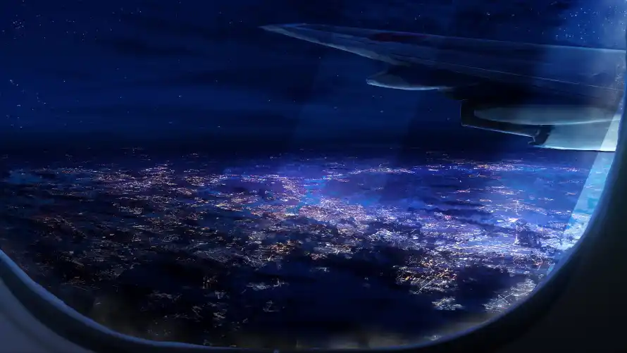 3k城市壁纸-夜晚 - 夜空-机翼「哲风壁纸」