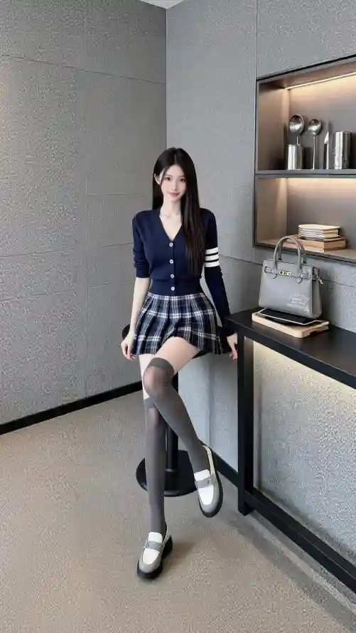 4k吧台壁纸 - 室内 - 穿搭 - 美女「哲风壁纸」