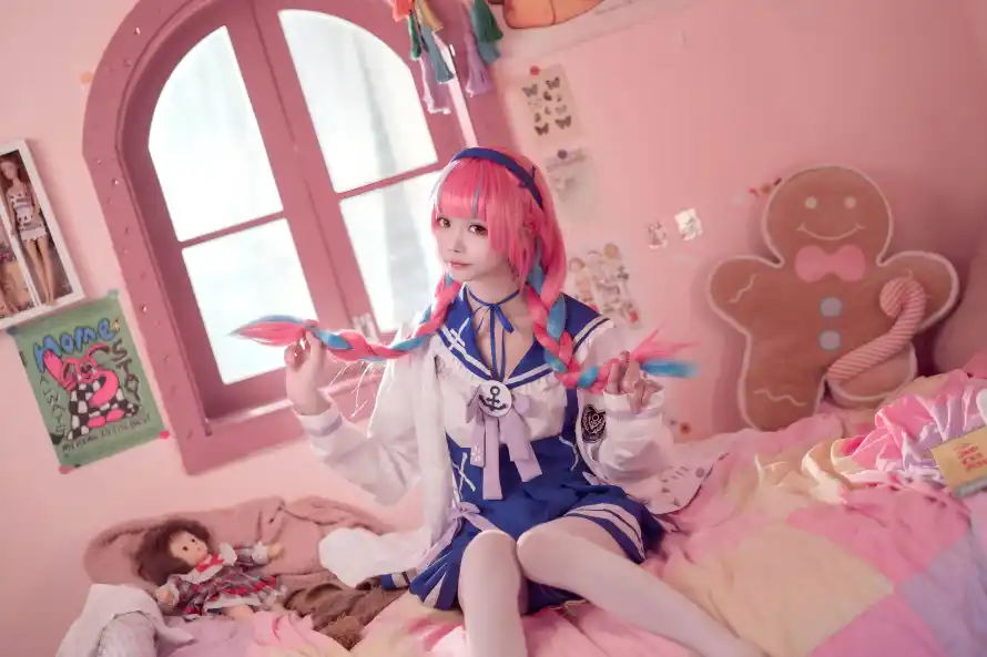 8k卧室壁纸-发箍 - 少女-玩偶「哲风壁纸」