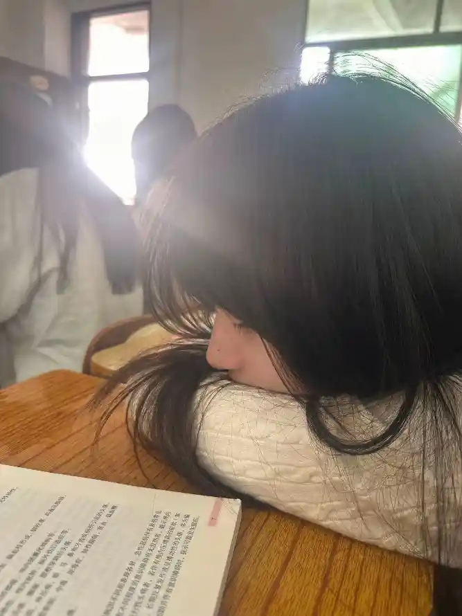 4k书桌壁纸 - 侧脸 - 女生 - 居家「哲风壁纸」