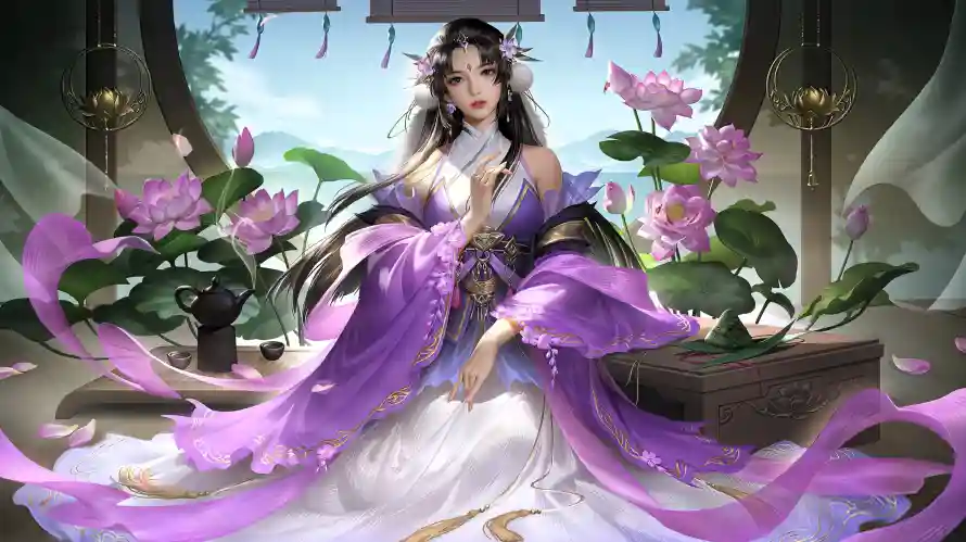 4k亭台壁纸-仙侠 - 仙女-古风「哲风壁纸」