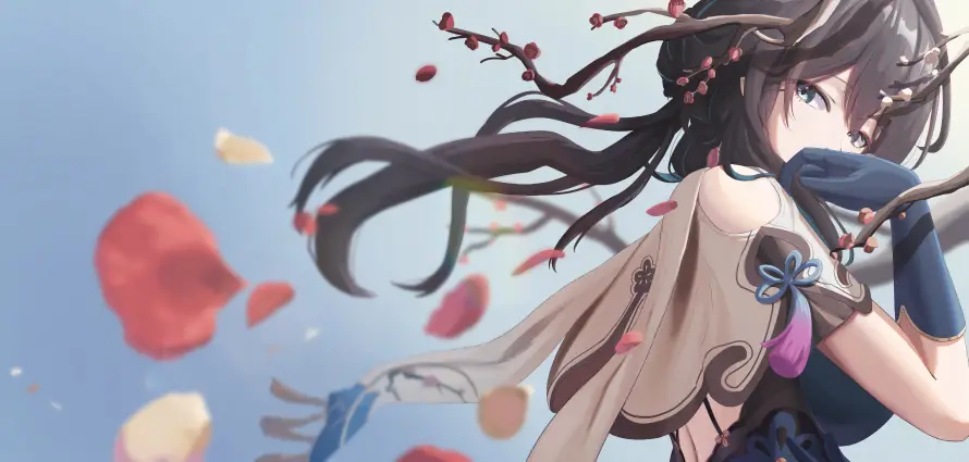 3k动漫壁纸-古风 - 少女-崩坏「哲风壁纸」
