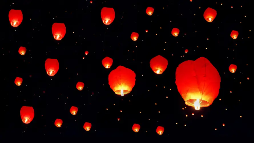 4k夜晚壁纸-夜空 - 放飞-新年「哲风壁纸」