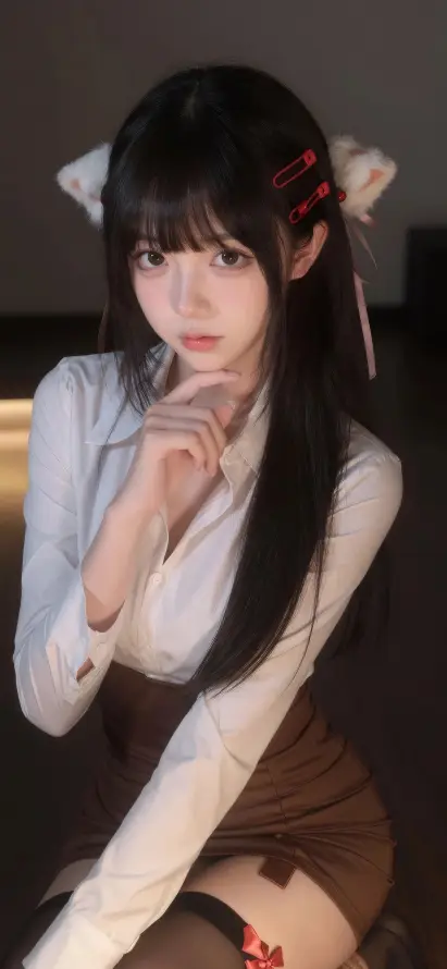 4k少女壁纸 - 穿搭 - 美女 - 长发「哲风壁纸」