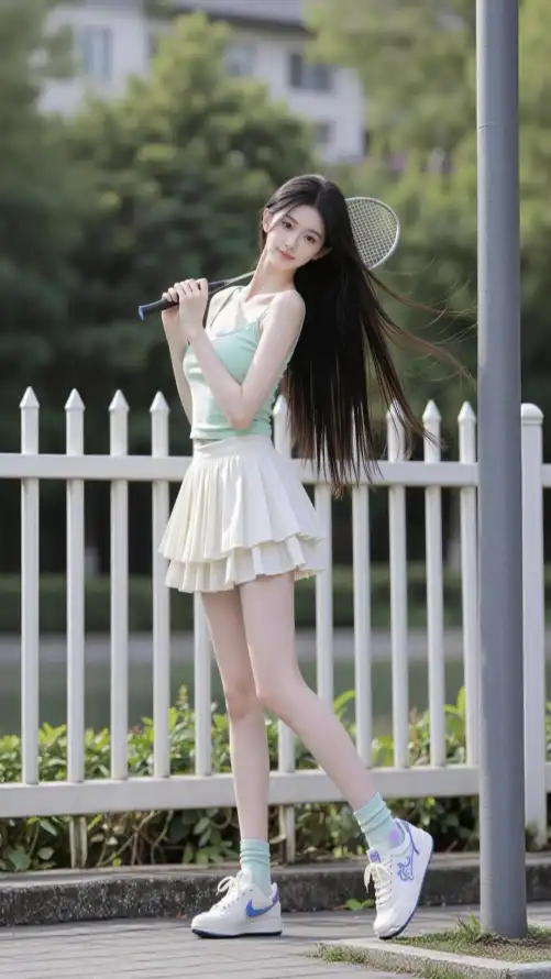 4k好看壁纸 - 少女 - 户外 - 活力「哲风壁纸」