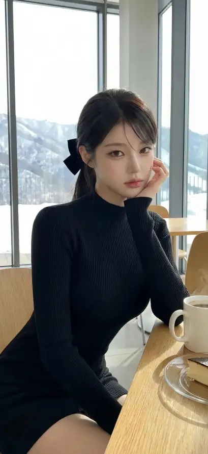 4k休闲壁纸 - 托腮 - 气质 - 美女「哲风壁纸」