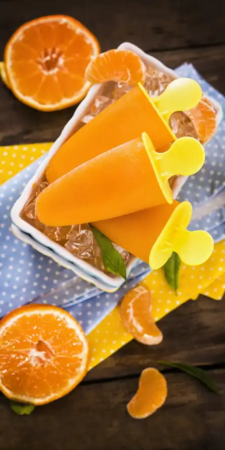 4k冰块壁纸 - 冷饮 - 夏日 - 柑橘「哲风壁纸」