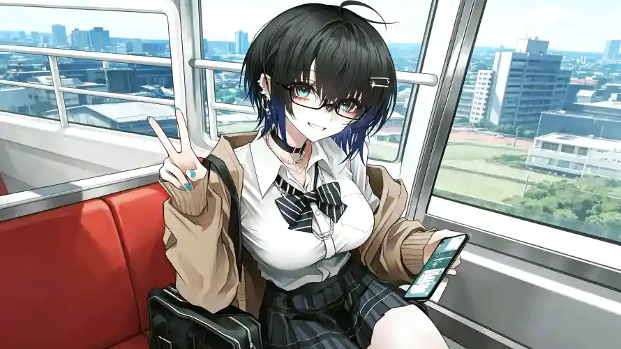 3k制服壁纸-jk - 可爱-地铁「哲风壁纸」