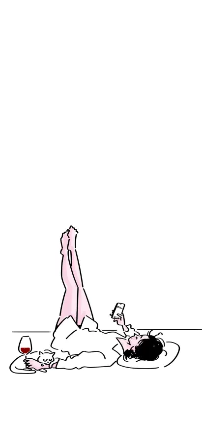 4k休闲壁纸 - 少女 - 慵懒 - 手绘「哲风壁纸」