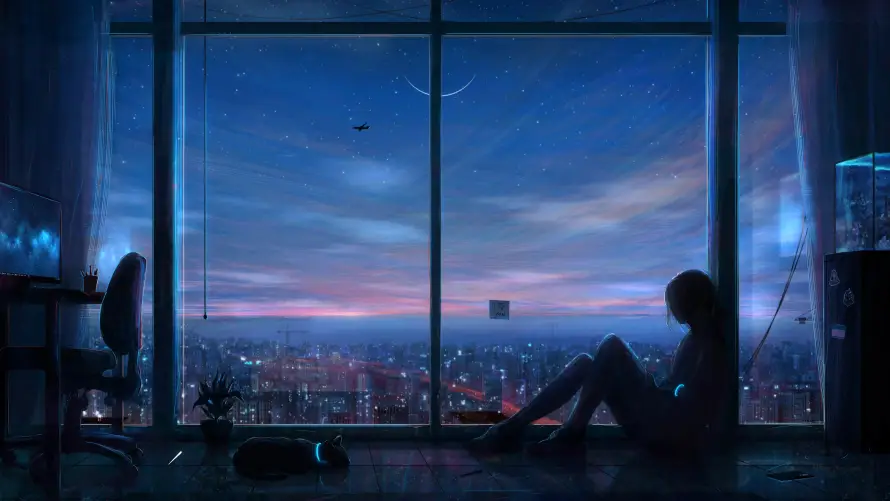 4k4K壁纸-剪影 - 城市-夜景「哲风壁纸」