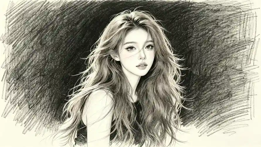 3k人像壁纸-卷发 - 好看-少女「哲风壁纸」