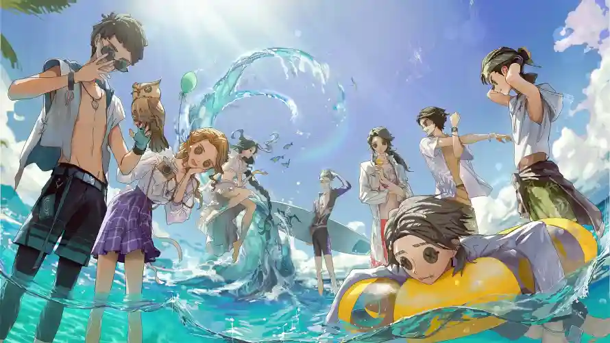 2k冲浪壁纸-夏日 - 泳装-海浪「哲风壁纸」