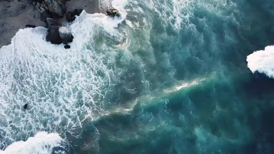 4k大海壁纸 - 波涛 - 浪花 - 海景「哲风壁纸」