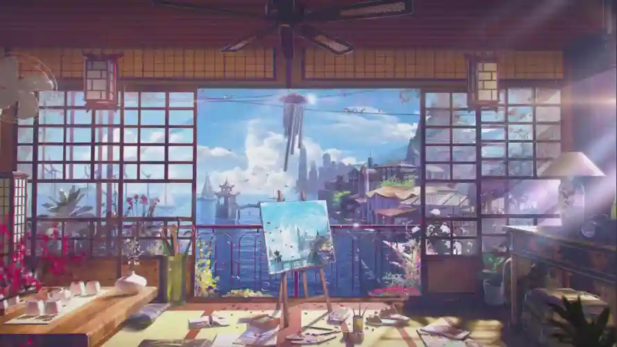2k云朵壁纸-天空 - 插画-画架「哲风壁纸」