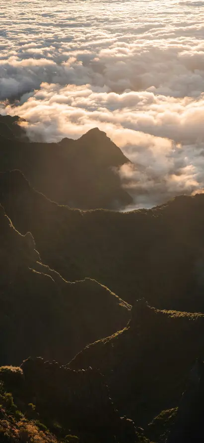 4k云层壁纸 - 云海 - 剪影 - 山川「哲风壁纸」