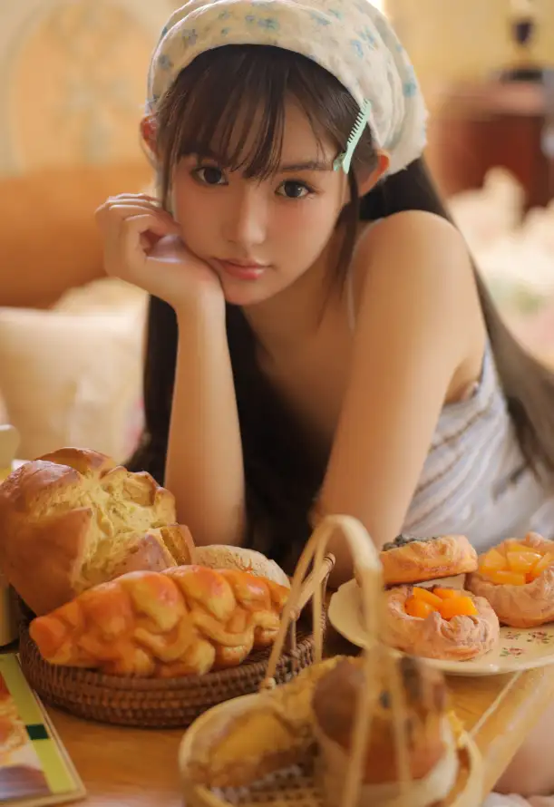 4k可爱壁纸 - 吊带 - 少女 - 居家「哲风壁纸」