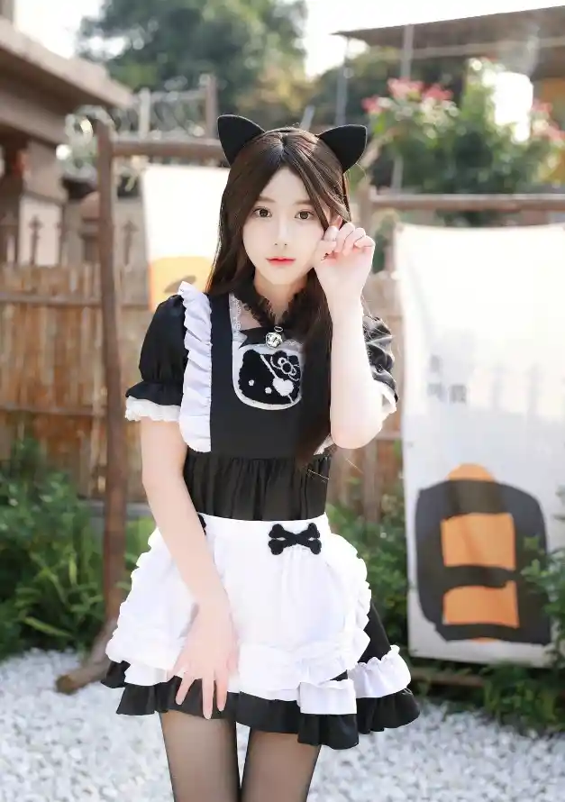 4k可爱壁纸 - 少女 - 户外 - 猫耳「哲风壁纸」