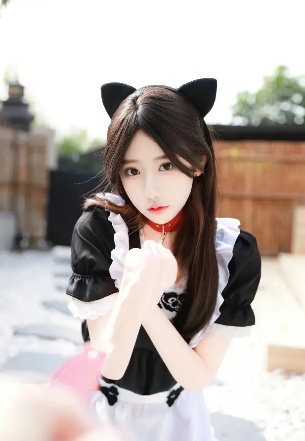 4k可爱壁纸 - 少女 - 户外 - 猫耳「哲风壁纸」