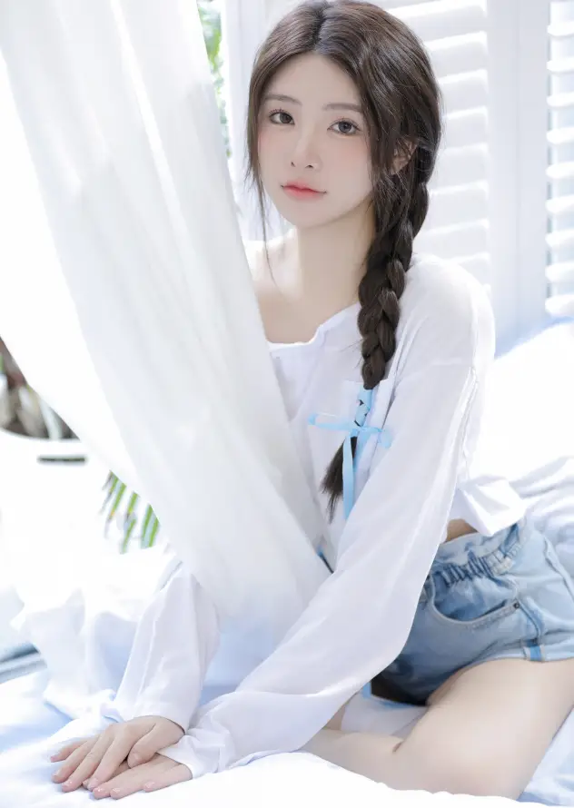 4k少女壁纸 - 床 - 居家 - 清纯「哲风壁纸」
