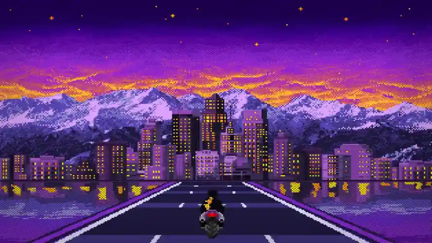 4k公路壁纸-星空 - 都市-雪山「哲风壁纸」
