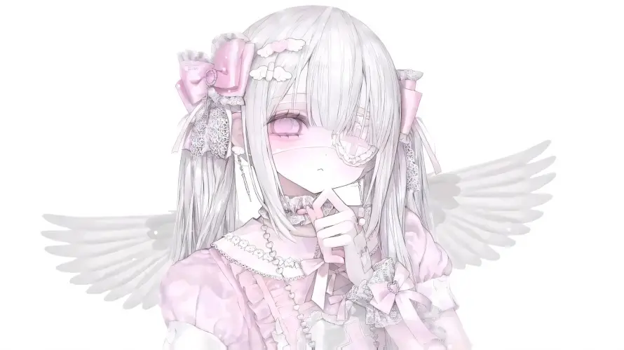 2k发饰壁纸-少女 - 尖耳-插画「哲风壁纸」