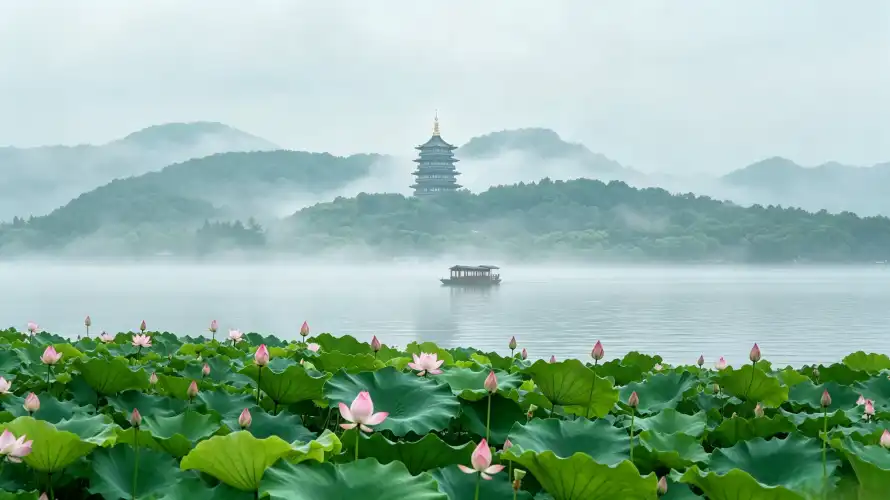 3k好看壁纸-山峦 - 晨雾-江南「哲风壁纸」