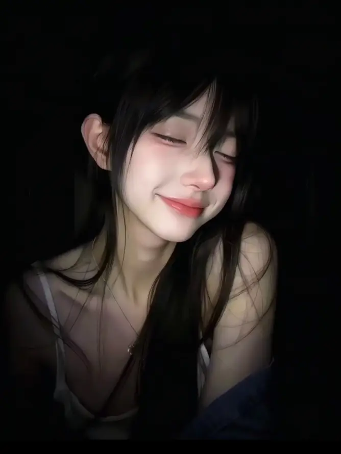 4k女生壁纸 - 微笑 - 甜妹 - 红唇「哲风壁纸」