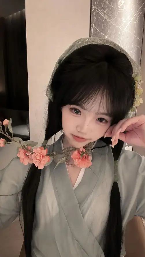4k古风壁纸 - 室内 - 汉服 - 甜妹「哲风壁纸」