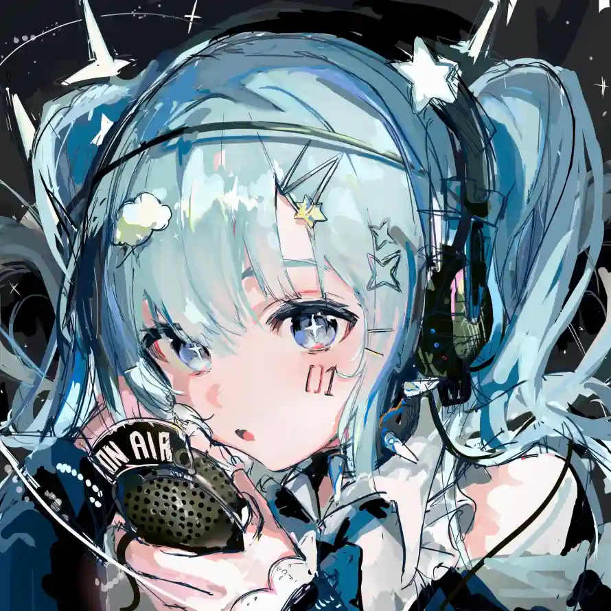 4k动漫壁纸 - 少女 - 插画 - 星星「哲风壁纸」