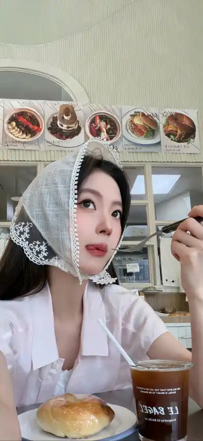 4k休闲壁纸 - 少女 - 甜点 - 美女「哲风壁纸」