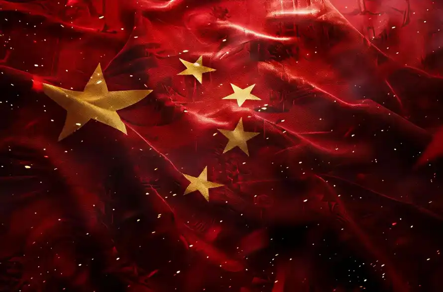 2k中国壁纸-五星 - 国旗-星光「哲风壁纸」