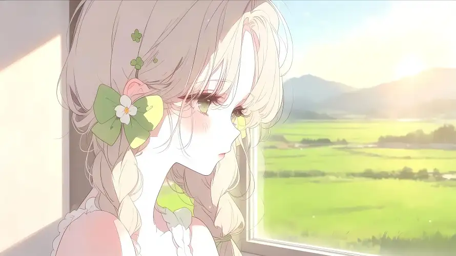 4k少女壁纸-日系 - 暖光-治愈「哲风壁纸」