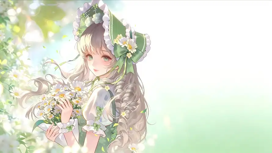 4k动漫壁纸-少女 - 清新-白裙「哲风壁纸」