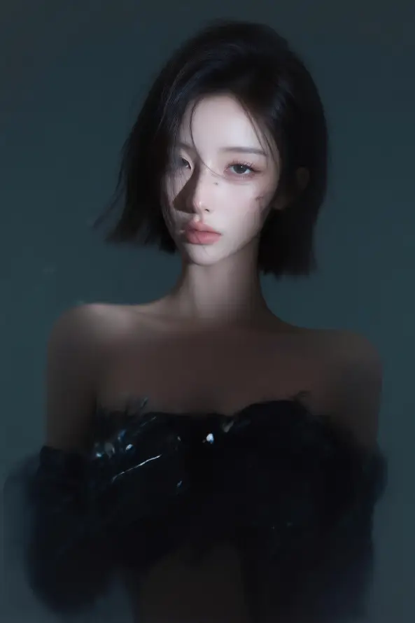 4k人像壁纸 - 光影 - 女孩 - 抹胸「哲风壁纸」