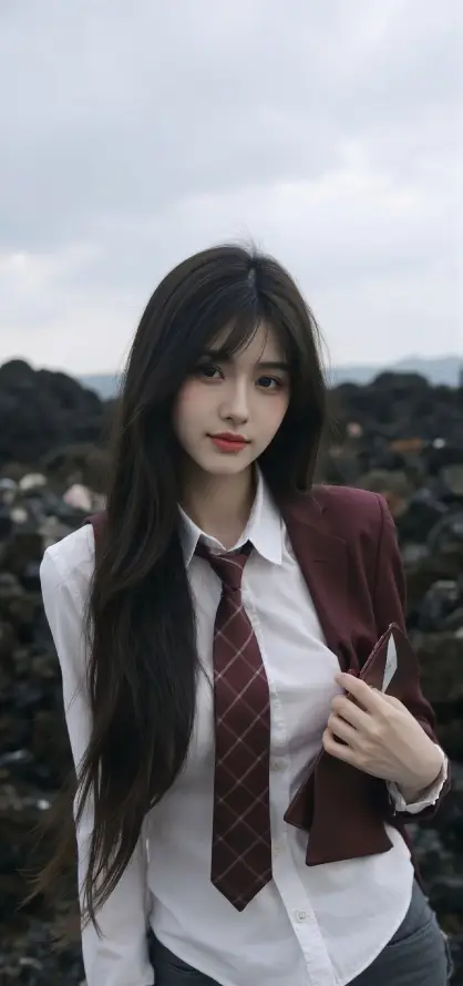 4k制服壁纸 - 性感 - 户外 - 美女「哲风壁纸」