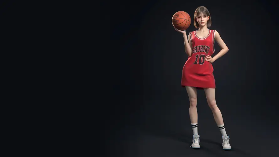 4k3D壁纸-女性 - 少女-短发「哲风壁纸」