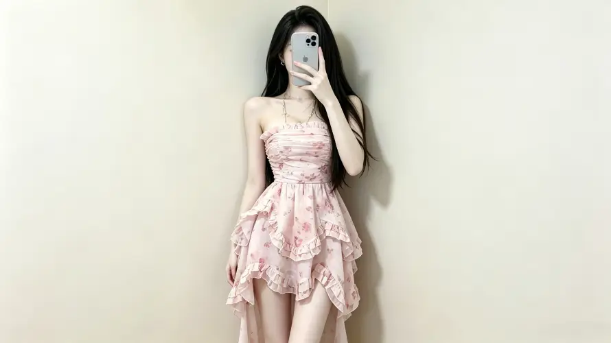 3k好看壁纸-少女 - 穿搭-粉色「哲风壁纸」