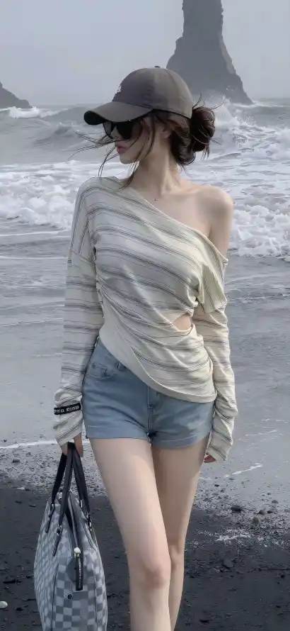4k墨镜壁纸 - 海浪 - 海边 - 礁石「哲风壁纸」