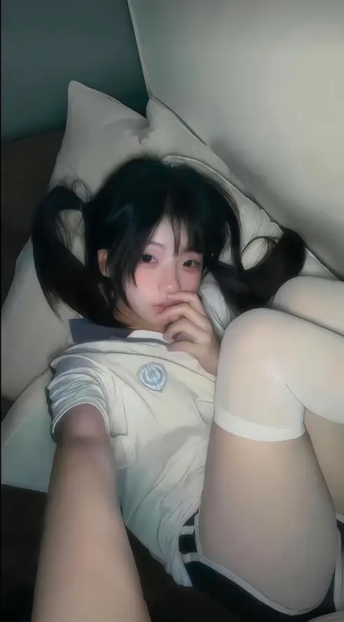 4k刘海壁纸 - 居家 - 床铺 - 校服「哲风壁纸」