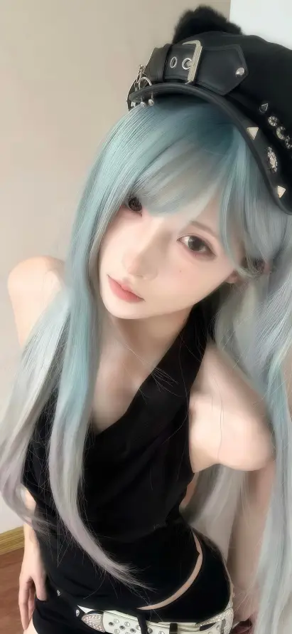 4k人像壁纸 - 美女 - 酷飒 - 无袖黑衣「哲风壁纸」