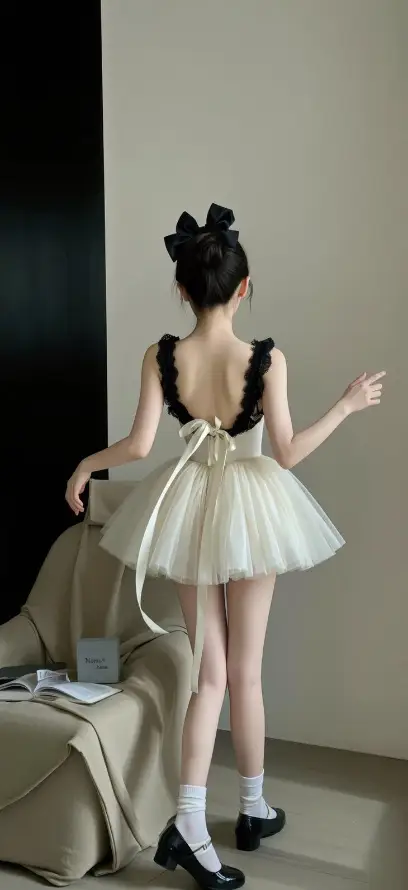 4k好看壁纸 - 室内 - 少女 - 白袜「哲风壁纸」