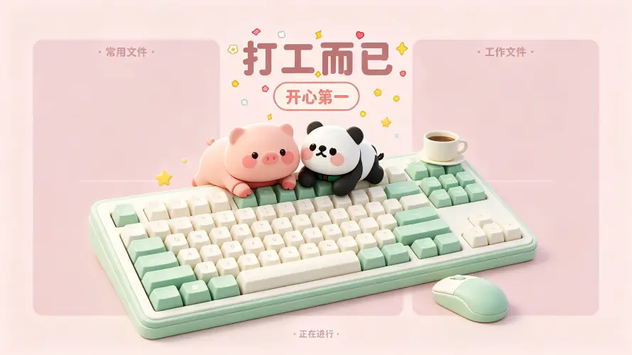 3k3D壁纸-办公 - 可爱-咖啡「哲风壁纸」