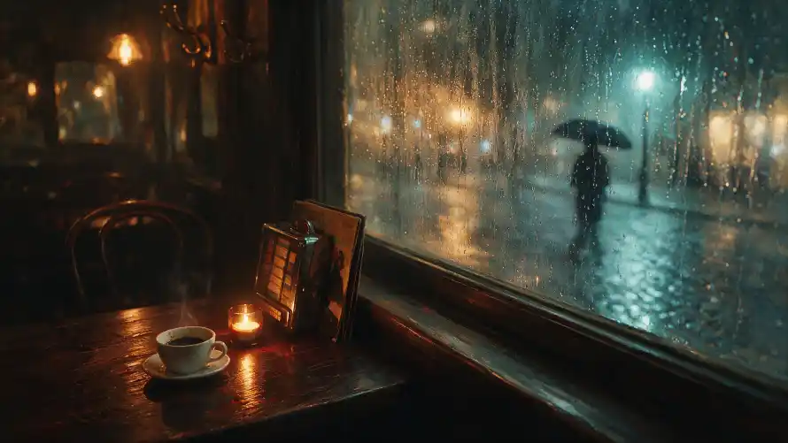 2k咖啡壁纸-夜景 - 暖光-蜡烛「哲风壁纸」