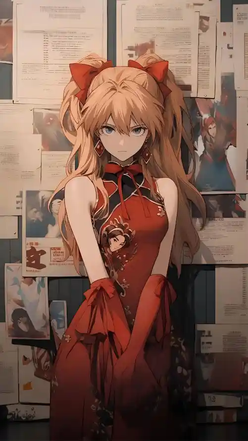 4k蓝眼壁纸 - 金发 - eva - 二次元「哲风壁纸」