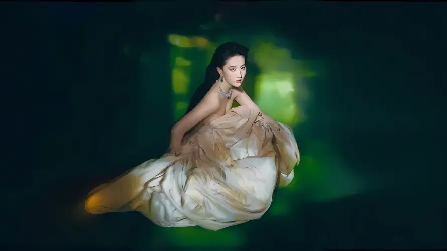 4k写真壁纸-明星 - 美女-长发「哲风壁纸」