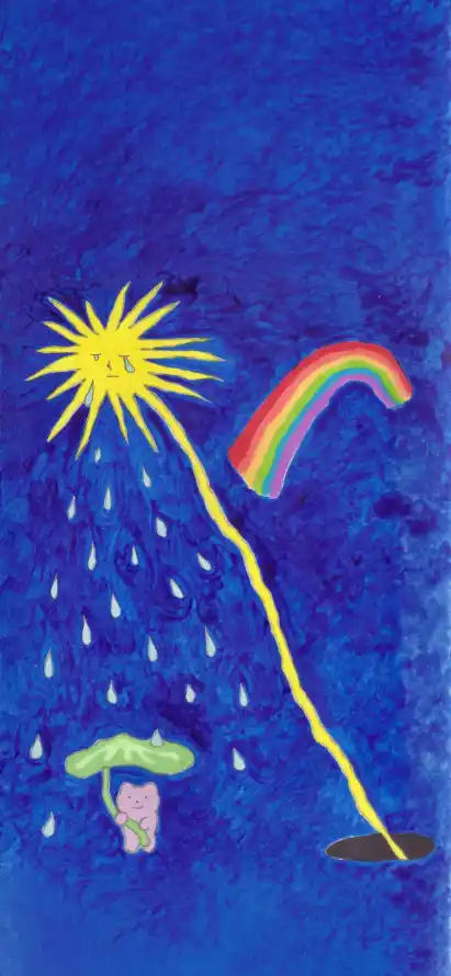 4k太阳壁纸 - 手绘 - 插画 - 童趣「哲风壁纸」