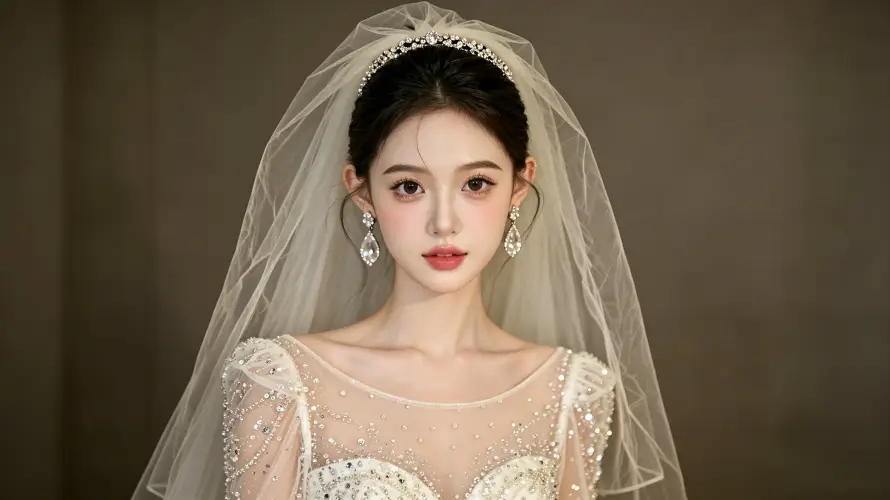 3k头纱壁纸-好看 - 婚纱-新娘「哲风壁纸」