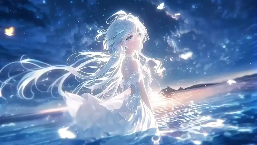 4k原神壁纸-大海 - 星空-水面「哲风壁纸」