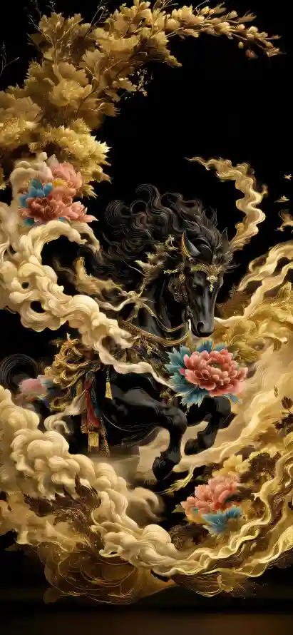4k吉祥壁纸 - 国风 - 牡丹 - 祥云「哲风壁纸」